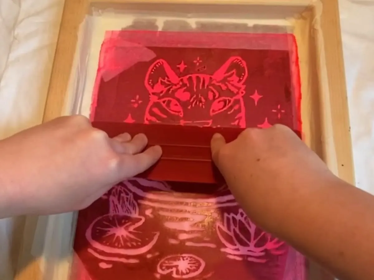 Sérigraphie d'un tigre