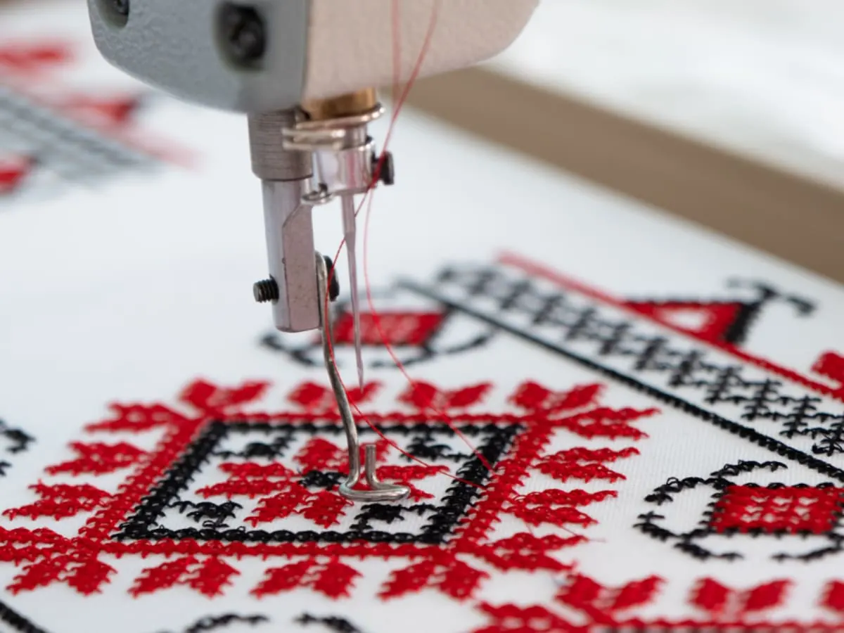Broderie numérique, embroidery machine