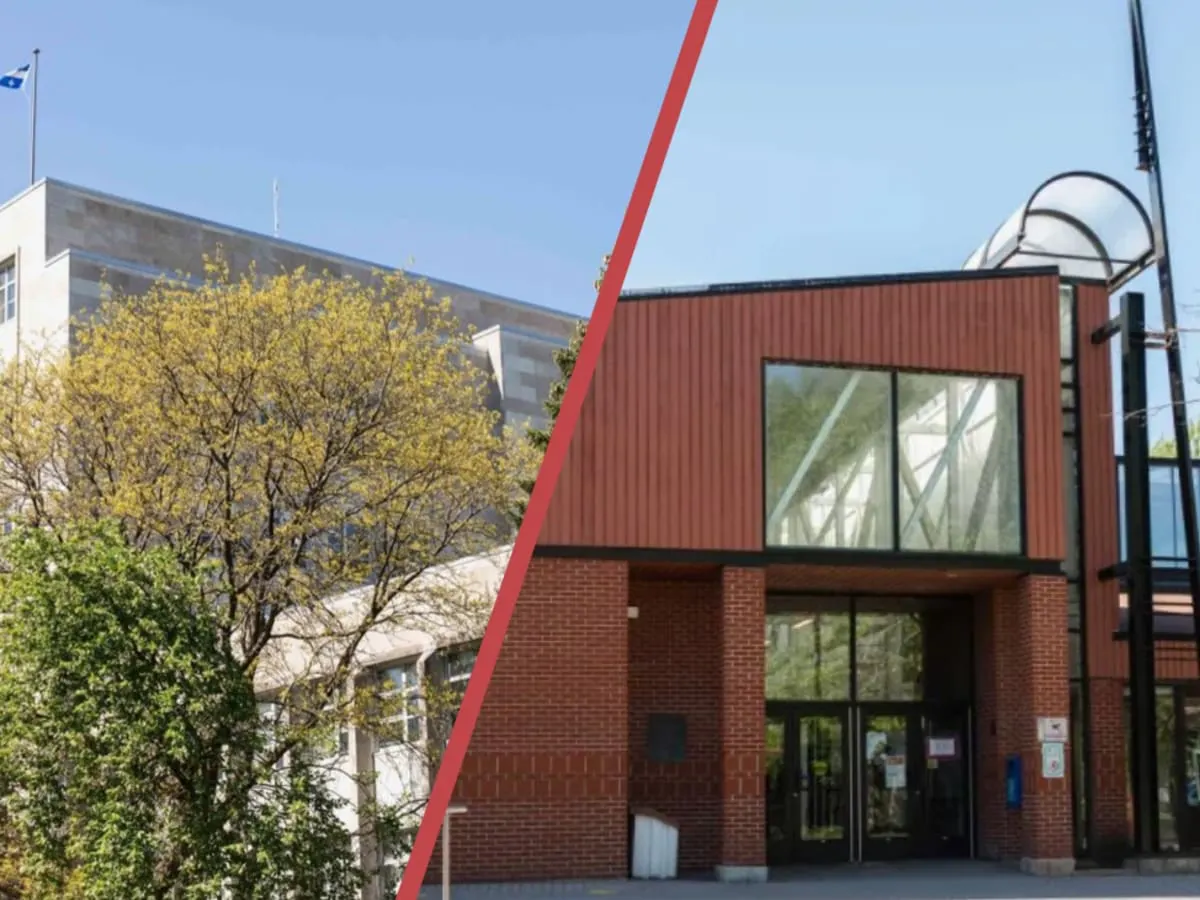 Les locaux où se tiennent les conseils d'arrondissement de Verdun.